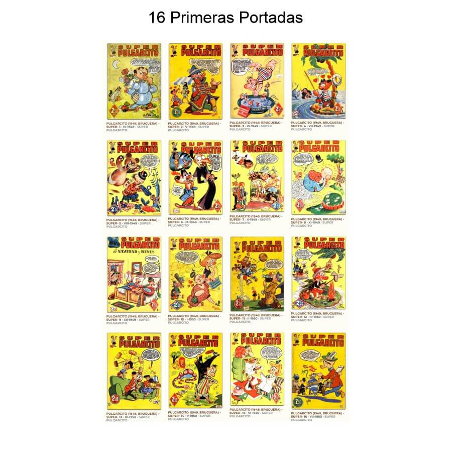SUPER PULGARCITO - 1ª Época - Colección Completa - 33 Tebeos En Formato PDF - Descarga Inmediata