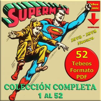 SUPERMAN - 1973 - Novaro - Colección Completa - 52 Tebeos En Formato PDF - Descarga Inmediata