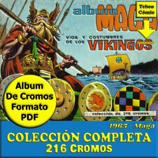 VIDA Y COSTUMBRES DE LOS VIKINGOS – Colección Completa 216 Cromos - Álbum De Cromos En Formato PDF - Descarga Inmediata