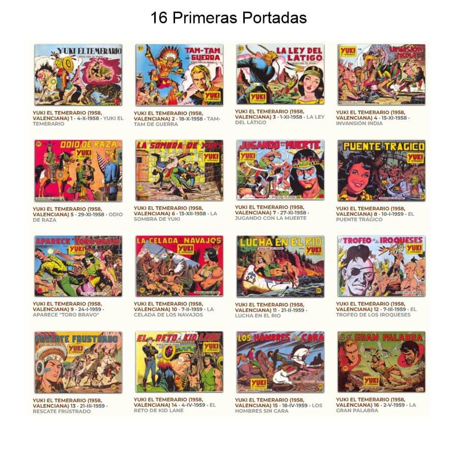 YUKI EL TEMERARIO - 1976 - Valenciana - Colección Completa - 22 Tebeos En Formato PDF - Descarga Inmediata