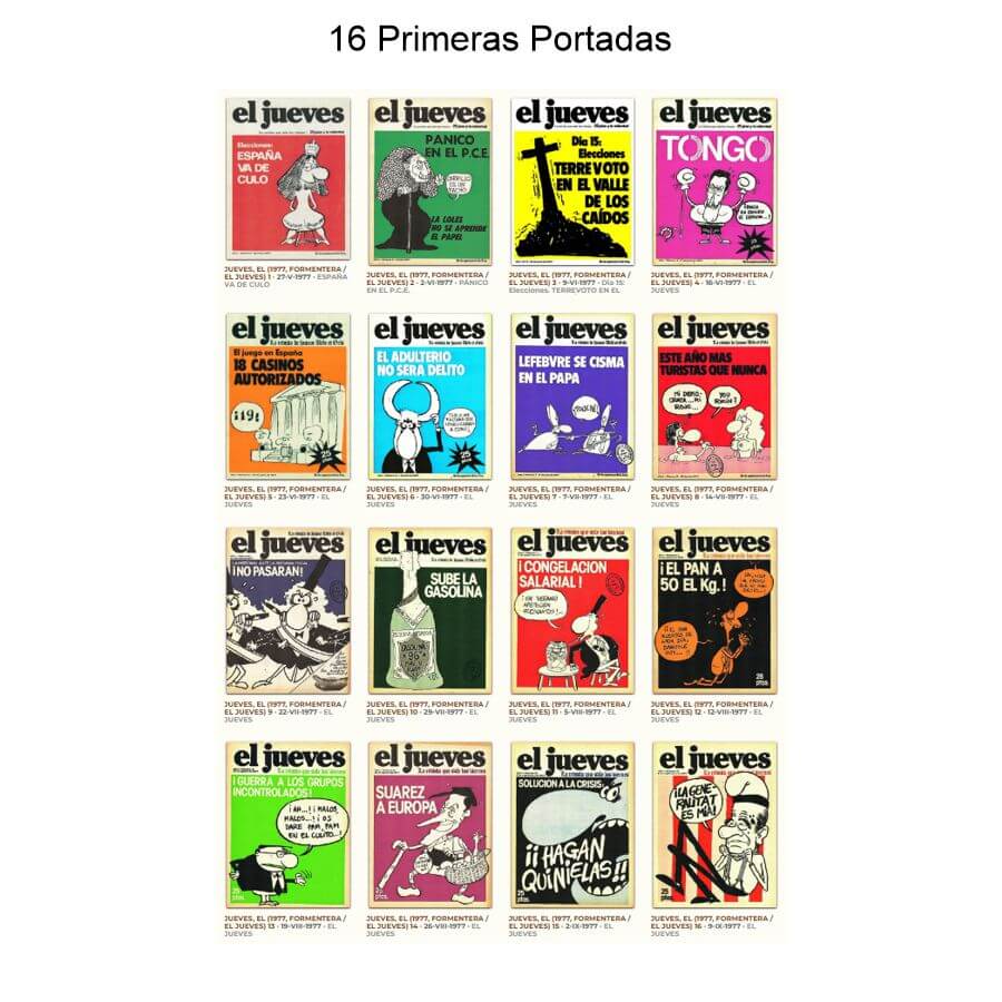 EL JUEVES – Año 1977 Completo – 33 Revistas En Formato PDF - Descarga Inmediata