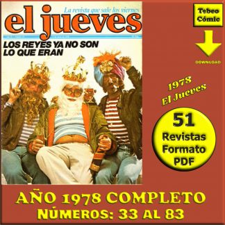 EL JUEVES – Año 1978 Completo – 51 Revistas En Formato PDF - Descarga Inmediata