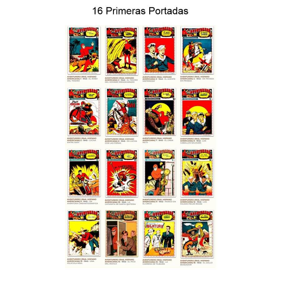 AVENTURERO – 1945 - Colección Completa – 32 Tebeos En Formato PDF - Descarga Inmediata
