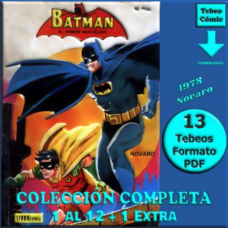 BATMAN - 1978 - Librocomic Novaro – Colección Completa – 13 Tebeos En Formato PDF - Descarga Inmediata