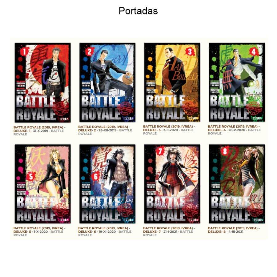 BATTLE ROYALE - Deluxe - 2019 - Colección Completa - 8 Tomos En Formato PDF - Descarga Inmediata