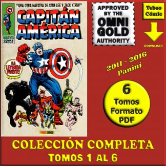 CAPITÁN AMÉRICA - 2011 - OMNIGOLD – Colección Completa – 6 Tomos En Formato PDF - Descarga Inmediata