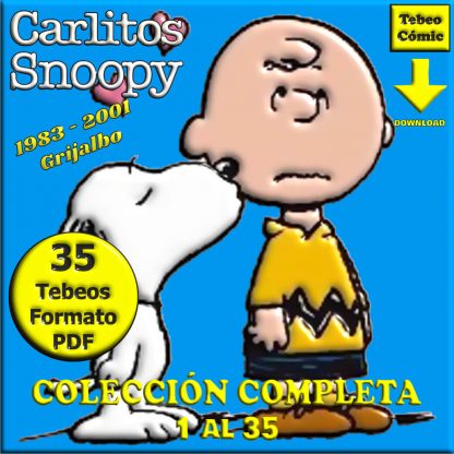 CARLITOS Y SNOOPY - 1983 - Grijalbo – Colección Completa – 35 Tebeos En Formato PDF - Descarga Inmediata