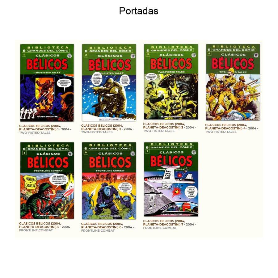 CLÁSICOS BÉLICOS - 2004 - Planeta - Colección Completa - 7 Libros En Formato PDF - Descarga Inmediata