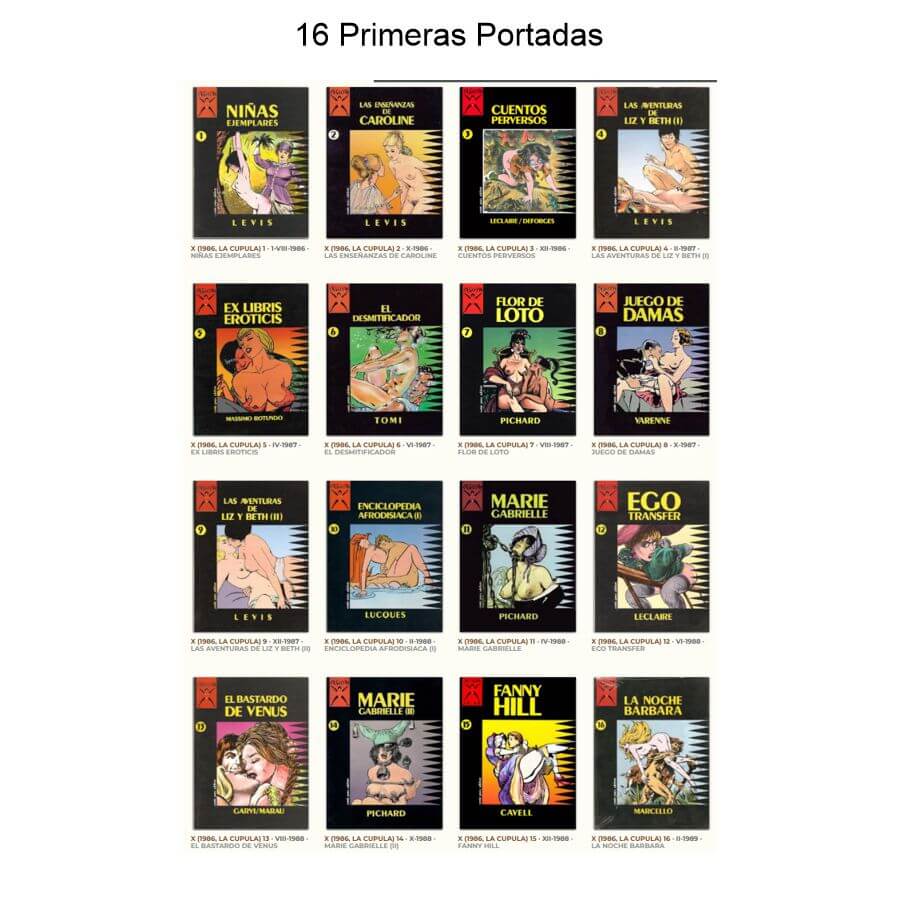 COLECCIÓN X – 1986 - Colección Completa – 127 Tebeos En Formato PDF - Descarga Inmediata