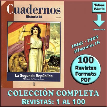 CUADERNOS HISTORIA 16 - 2ª Época 1995 – Colección Completa – 100 Revistas En Formato PDF - Descarga Inmediata