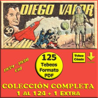 DIEGO VALOR – 1954 - Cid - Colección Completa – 125 Tebeos En Formato PDF - Descarga Inmediata