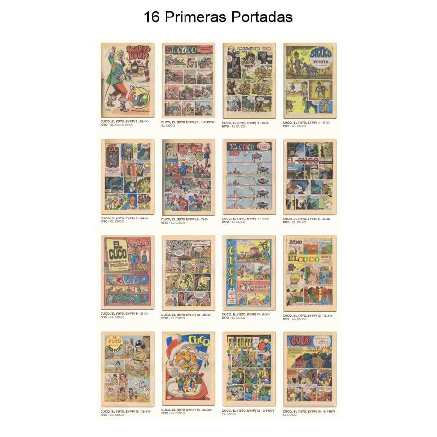 EL CUCO - 1970 - Suplemento Infantil Del Diario Pueblo – Colección Completa – 106 Tebeos En Formato PDF - Descarga Inmediata