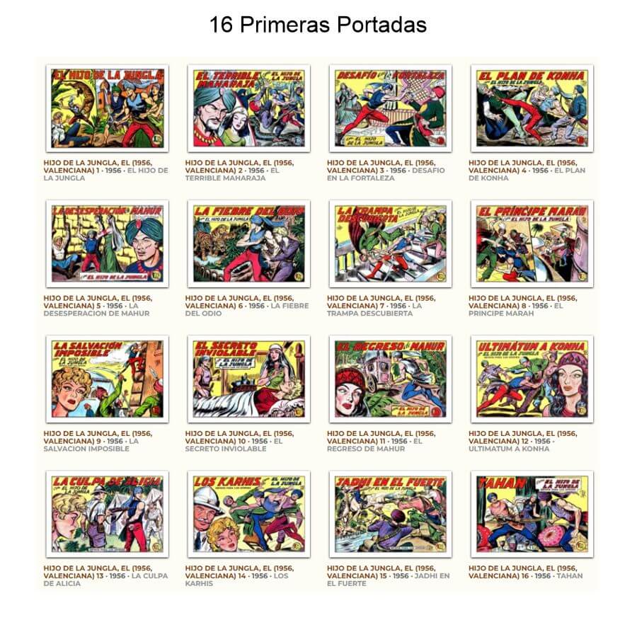 EL HIJO DE LA JUNGLA – 1956 - Colección Completa – 86 Tebeos En Formato PDF - Descarga Inmediata