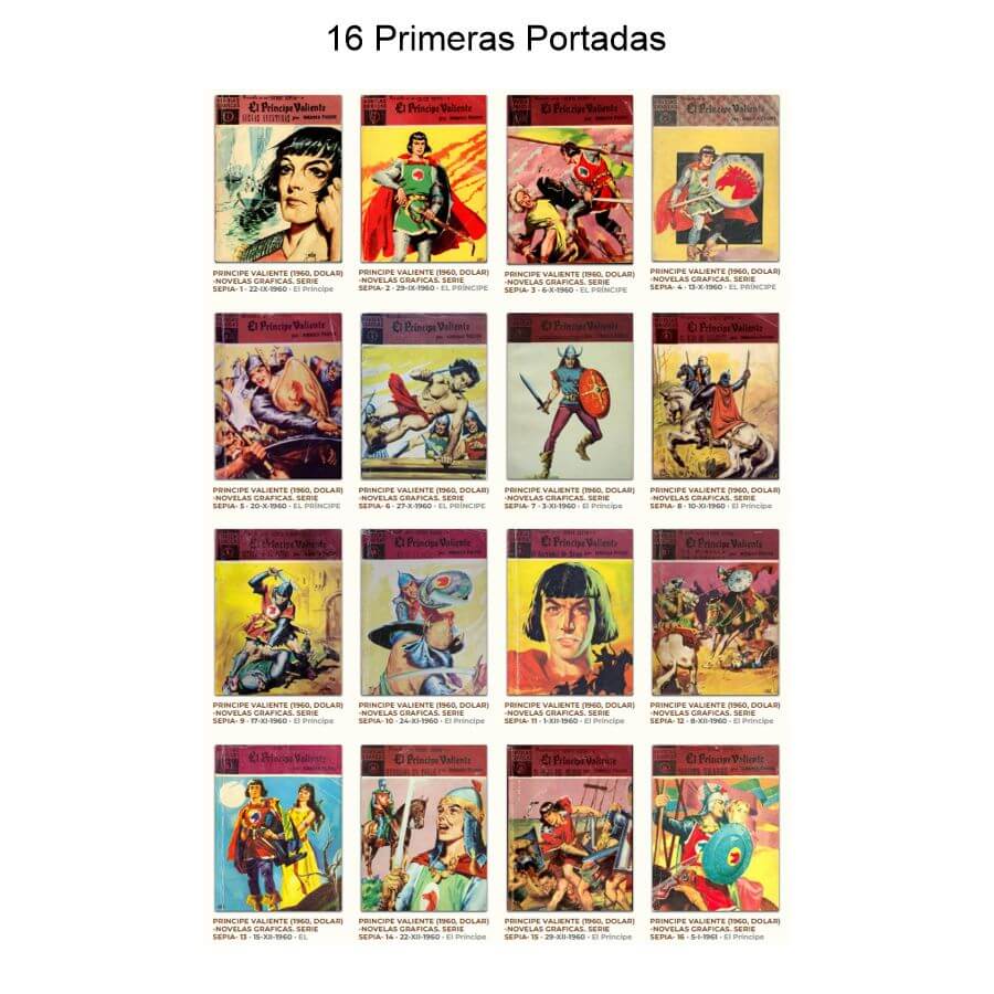 EL PRÍNCIPE VALIENTE – Serie Sepia – 1960 - Dolar - Colección Completa – 37 Tebeos En Formato PDF - Descarga Inmediata