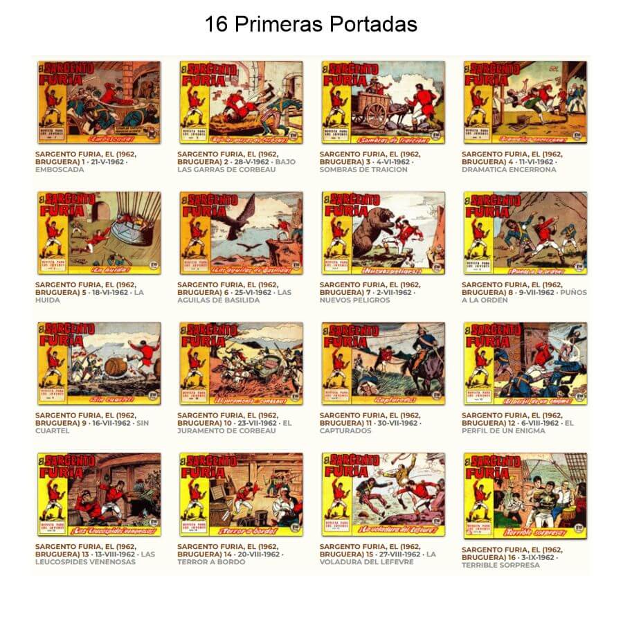 EL SARGENTO FURIA - 1962 - Colección Completa - 36 Tebeos En Formato PDF - Descarga Inmediata