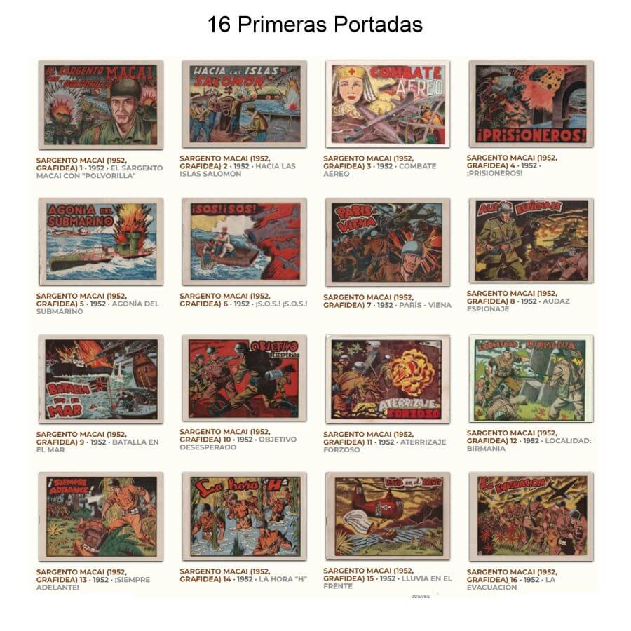 EL SARGENTO MACAI - 1952 - Colección Completa - 41 Tebeos En Formato PDF - Descarga Inmediata