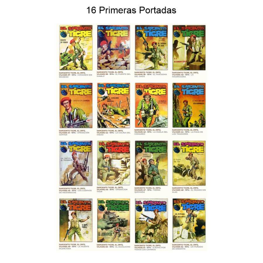 EL SARGENTO TIGRE - 1972 - Épocas 1 y 2 – Colección Completa – 80 Tebeos En Formato PDF - Descarga Inmediata