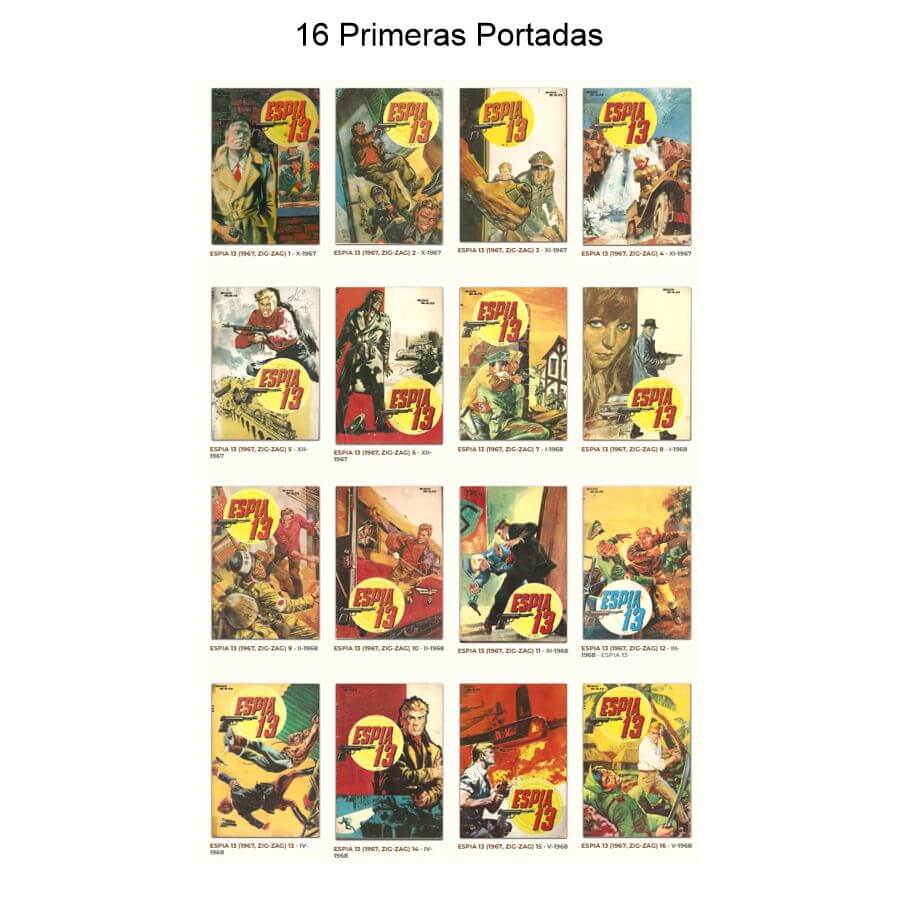 ESPIA 13 - 1967 - Colección Completa - 137 Tebeos En Formato PDF - Descarga Inmediata