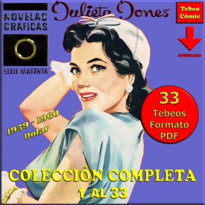 JULIETA JONES – Serie Magenta – 1959 - Dolar - Colección Completa – 33 Tebeos En Formato PDF - Descarga Inmediata