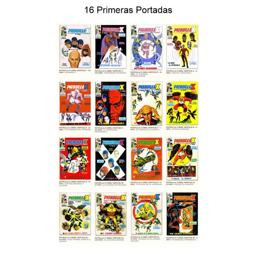 PATRULLA X - Vértice 1969 Vol. 1 – Colección Completa – 32 Tebeos En Formato PDF - Descarga Inmediata