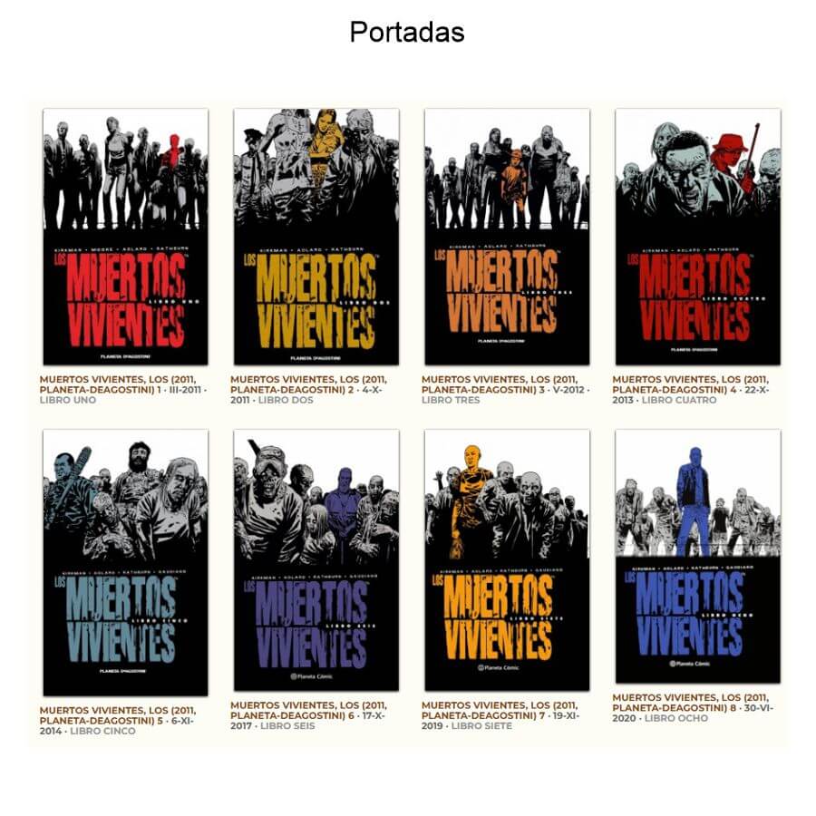 LOS MUERTOS VIVIENTES - The Walking Dead - 2011 - Colección Completa - 8 Tomos En Formato PDF - Descarga Inmediata