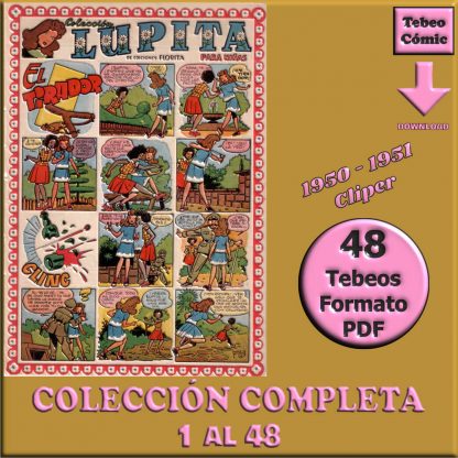 LUPITA - 1950 – Colección Completa – 48 Tebeos En Formato PDF - Descarga Inmediata