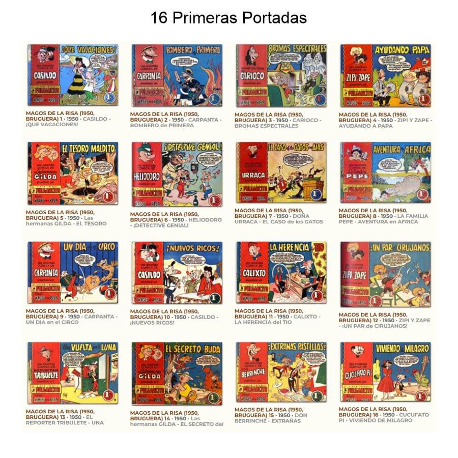 MAGOS DE LA RISA - 1950 – Bruguera - Colección Completa – 22 Tebeos En Formato PDF - Descarga Inmediata