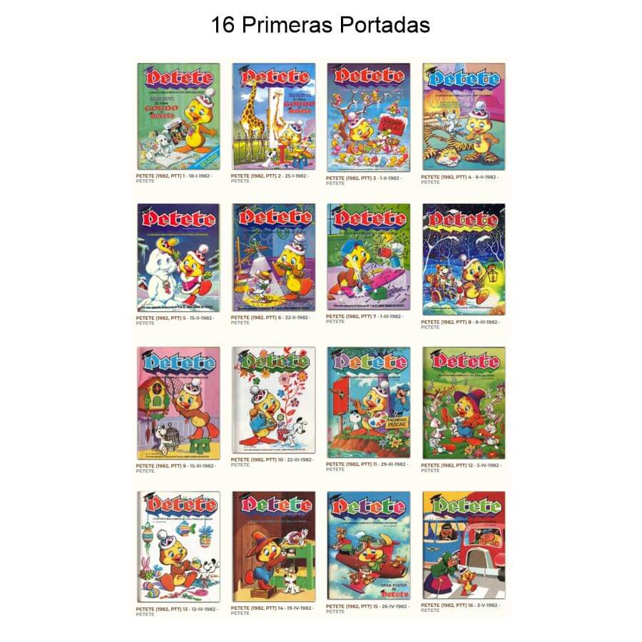 PETETE - 1982 - Colección Completa – 177 Revistas + 169 Fascículos (El Libro Gordo) + Extras - 364 Archivos En Formato PDF - Descarga Inmediata