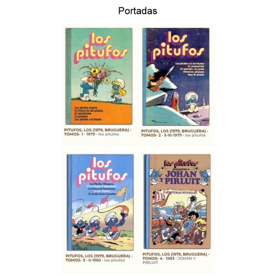 LOS PITUFOS - 1979 - Colección Completa - 4 Tomos En Formato PDF - Descarga Inmediata
