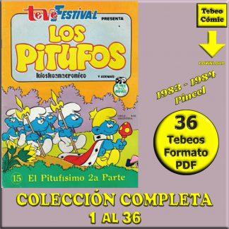 LOS PITUFOS - 1983 – Tevé Festival - Colección Completa – 36 Tebeos En Formato PDF - Descarga Inmediata