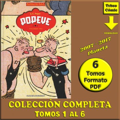 POPEYE - 2007 - Colección Completa - 6 Libros En Formato PDF - Descarga Inmediata