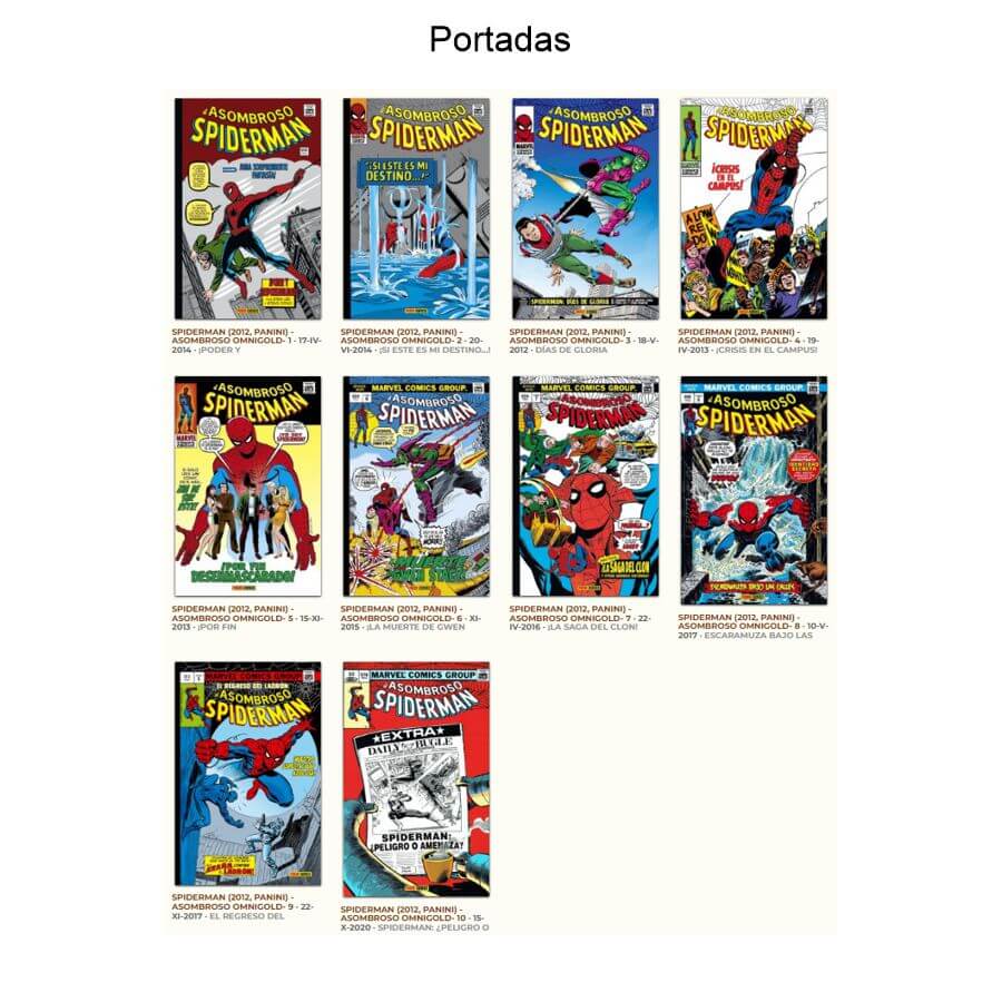 EL ASOMBROSO SPIDERMAN - 2012 - OMNIGOLD – Colección Completa – 10 Tomos En Formato PDF - Descarga Inmediata