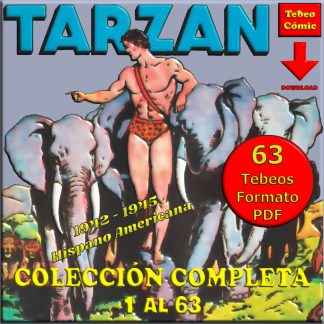 TARZAN - 1942 - Colección Completa - 63 Tebeos En Formato PDF - Descarga Inmediata