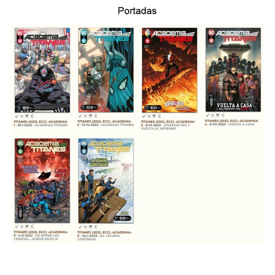 ACADEMIA TITANES - 2022 - Colección Completa – 6 Tomos En Formato PDF - Descarga Inmediata