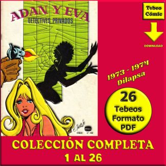 ADAN & EVA - Detectives Privados - 1973 - Colección Completa - 26 Tebeos En Formato PDF - Descarga Inmediata