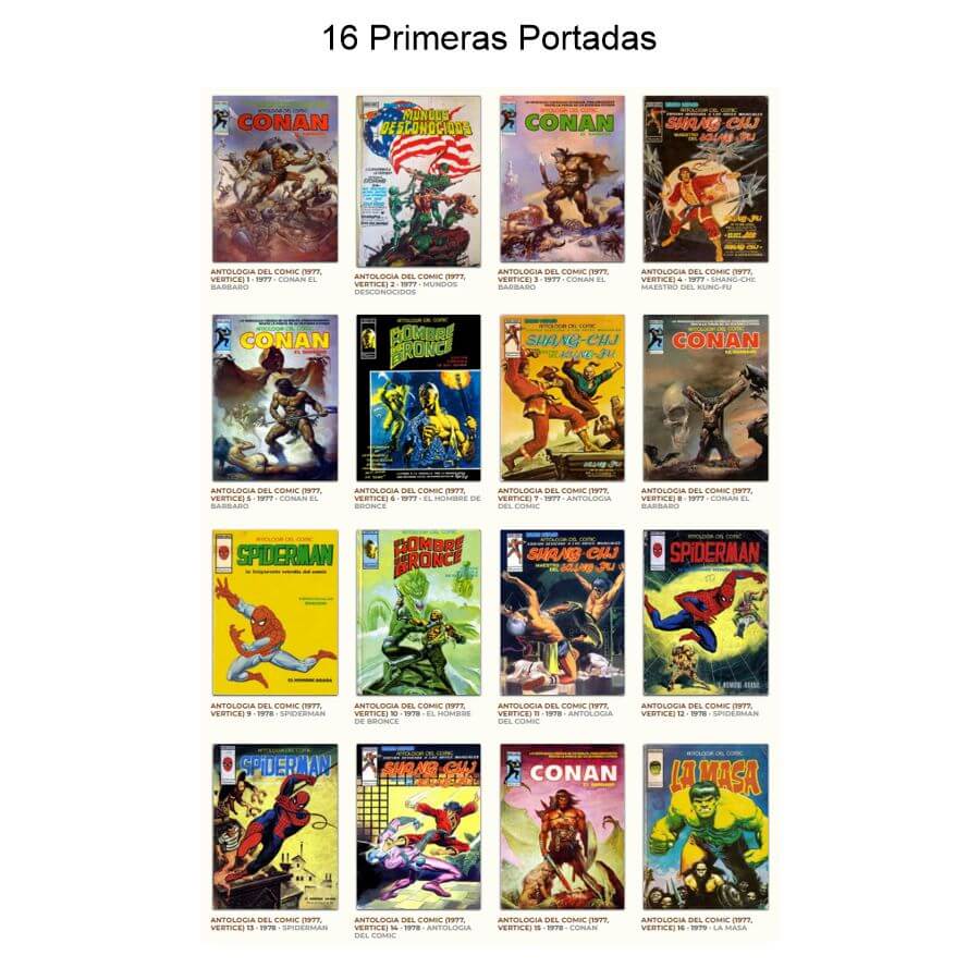 ANTOLOGIA DEL COMIC - 1977 - Vértice – Colección Completa – 17 Libros En Formato PDF - Descarga Inmediata