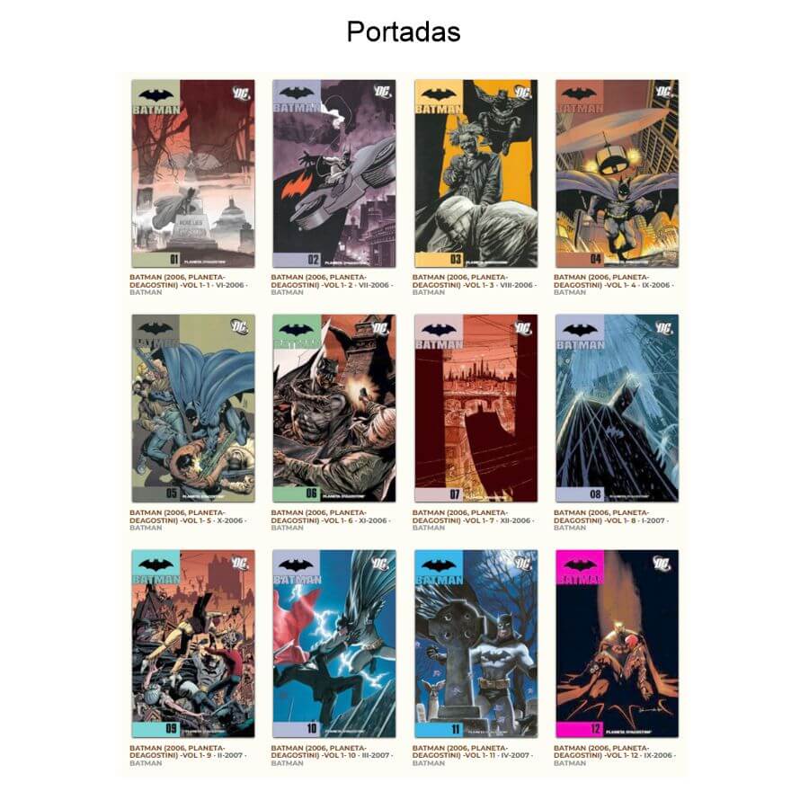 BATMAN - VOL. 1 - 2006 - Planeta - Colección Completa - 12 Libros En Formato PDF - Descarga Inmediata