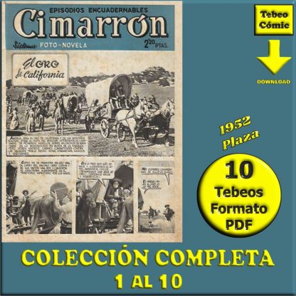 CIMARRÓN - 1952 – Colección Completa – 10 Tebeos En Formato PDF - Descarga Inmediata