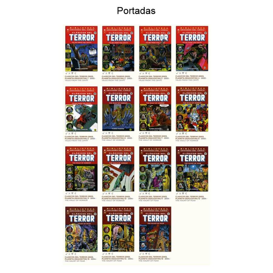 CLÁSICOS DEL TERROR - 2003 - Planeta - Colección Completa - 15 Libros En Formato PDF - Descarga Inmediata