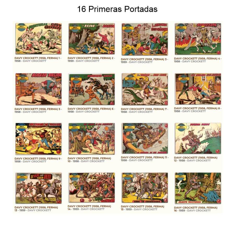 DAVY CROCKETT - 1958 – Colección Completa – 31 Tebeos En Formato PDF - Descarga Inmediata