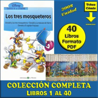DISNEY - Clásicos De La Literatura - 2008 - El Mundo – Colección Completa – 40 Libros En Formato PDF - Descarga Inmediata