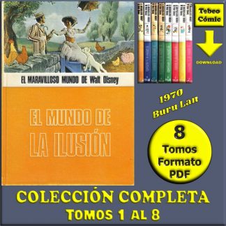 DISNEY - El Maravilloso Mundo De - 1970 – Colección Completa – 8 Tomos En Formato PDF - Descarga Inmediata