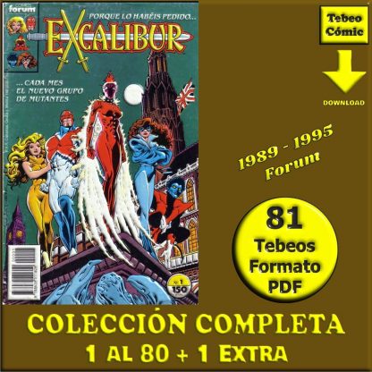 EXCALIBUR – 1989 - Forum - Colección Completa – 81 Tebeos En Formato PDF - Descarga Inmediata