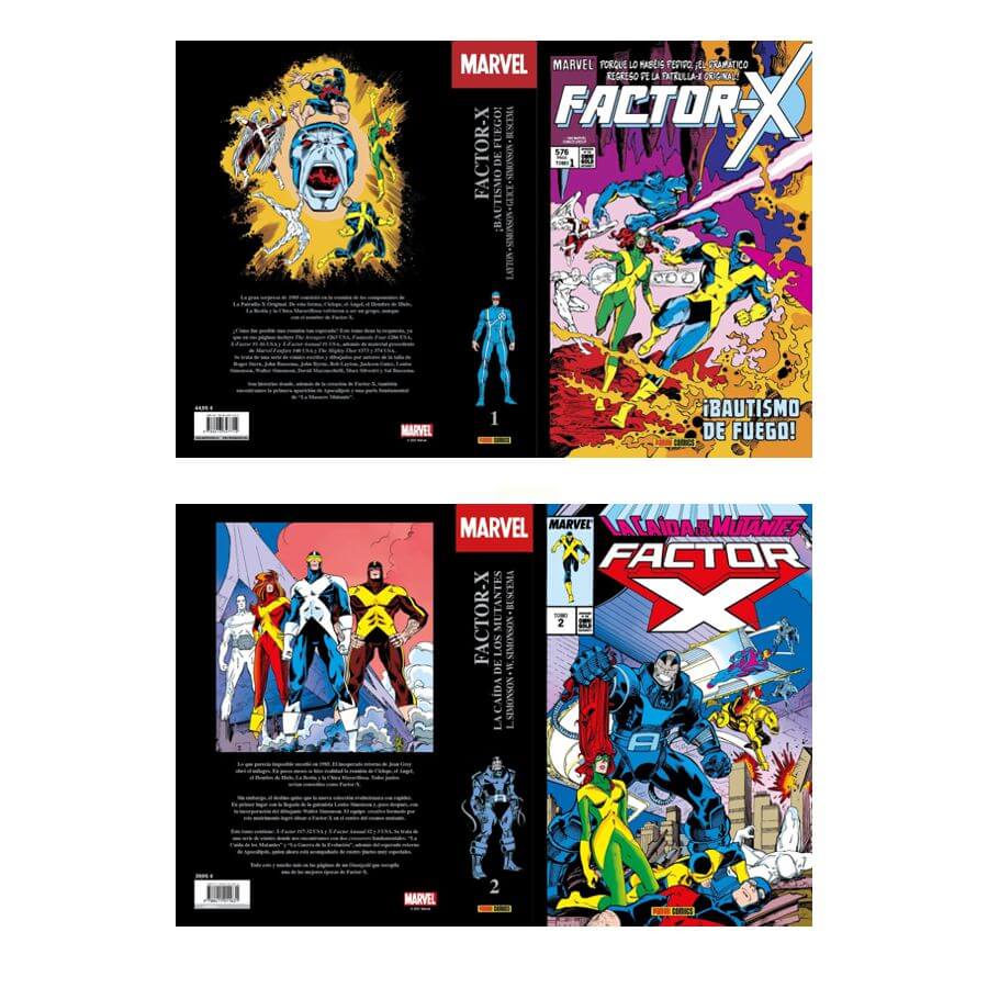 FACTOR X - 2021 - OMNIGOLD – Colección Completa – 2 Tomos En Formato PDF - Descarga Inmediata