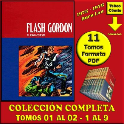 FLASH GORDON - 1975 - Buru Lan - Colección Completa - 11 Tomos En Formato PDF - Descarga Inmediata