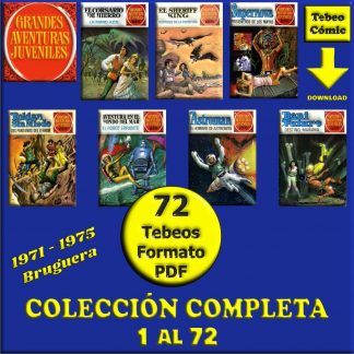 GRANDES AVENTURAS JUVENILES – 1971 - Bruguera - Colección Completa – 72 Tebeos En Formato PDF - Descarga Inmediata