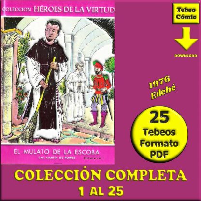 HÉROES DE LA VIRTUD - 1976 - Ediciones Don Bosco – Colección Completa – 25 Tebeos En Formato PDF - Descarga Inmediata