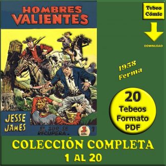 HOMBRES VALIENTES - Serie Azul - 1958 - Ferma – Colección Completa – 20 Tebeos En Formato PDF - Descarga Inmediata