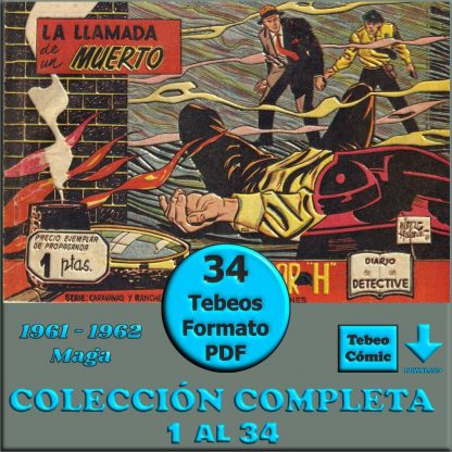 INSPECTOR H - 1961 - Colección Completa - 34 Tebeos En Formato PDF - Descarga Inmediata