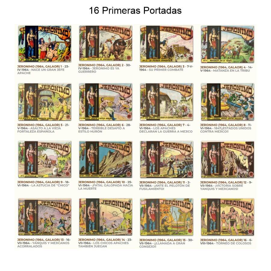 JERÓNIMO – 1964 - Galaor - Colección Completa – 65 Tebeos En Formato PDF - Descarga Inmediata